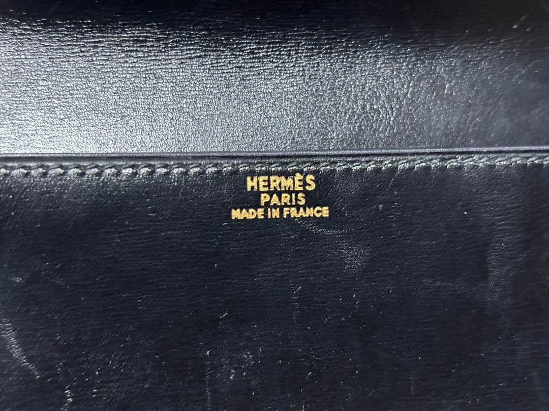 HERMES エルメス ボックスカーフ ポシェットグリーン ウエストポーチ