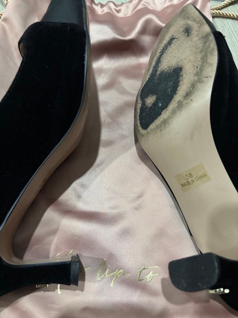 靴 Herlipto Mademoiselle Mules black