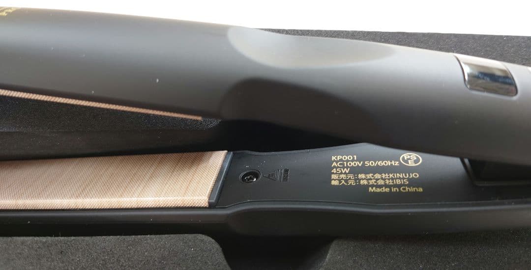 KINUJOPROストレートヘアアイロン ブラック