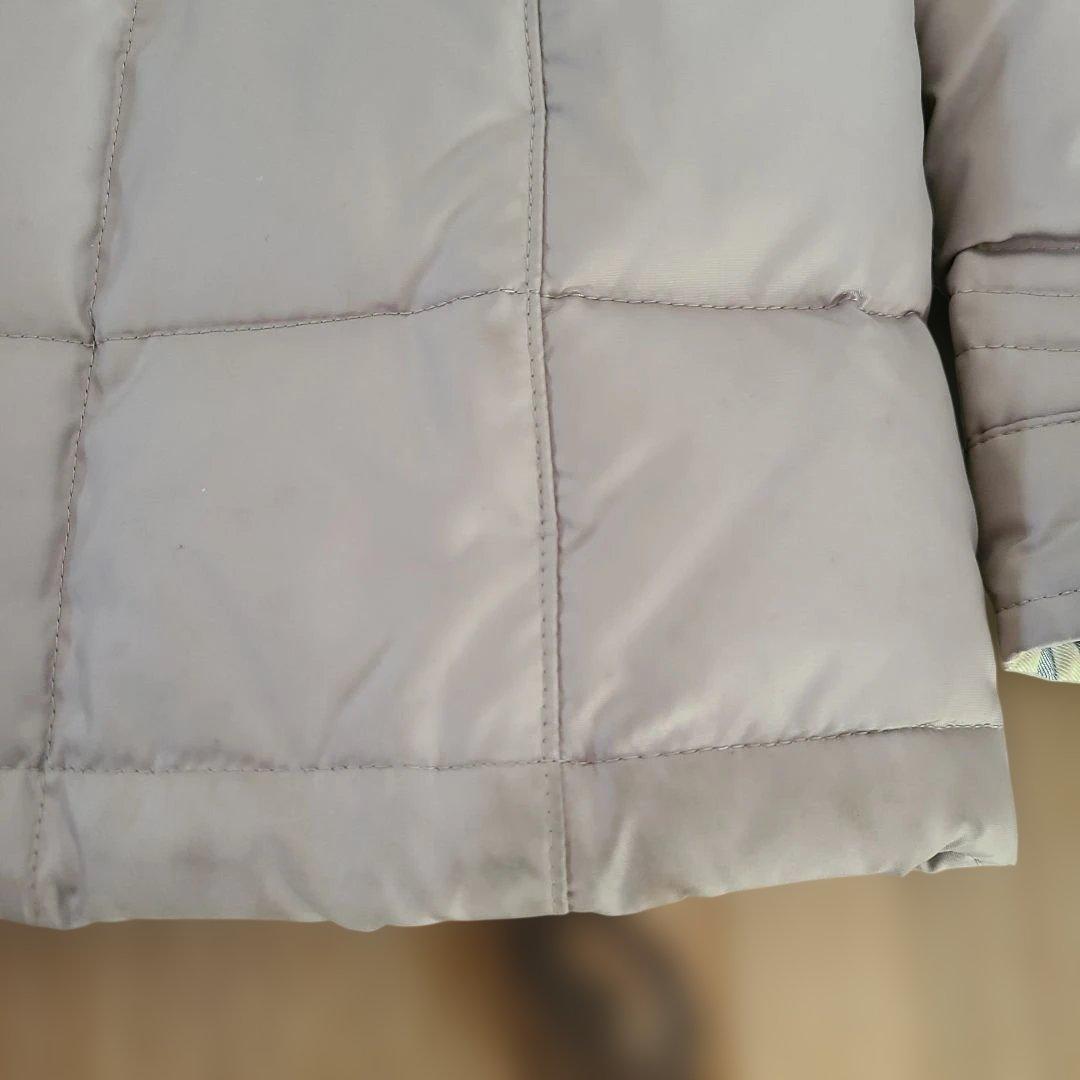 バーバリーブラックレーベル ファー ダウンジャケット キルティング 襟ファー