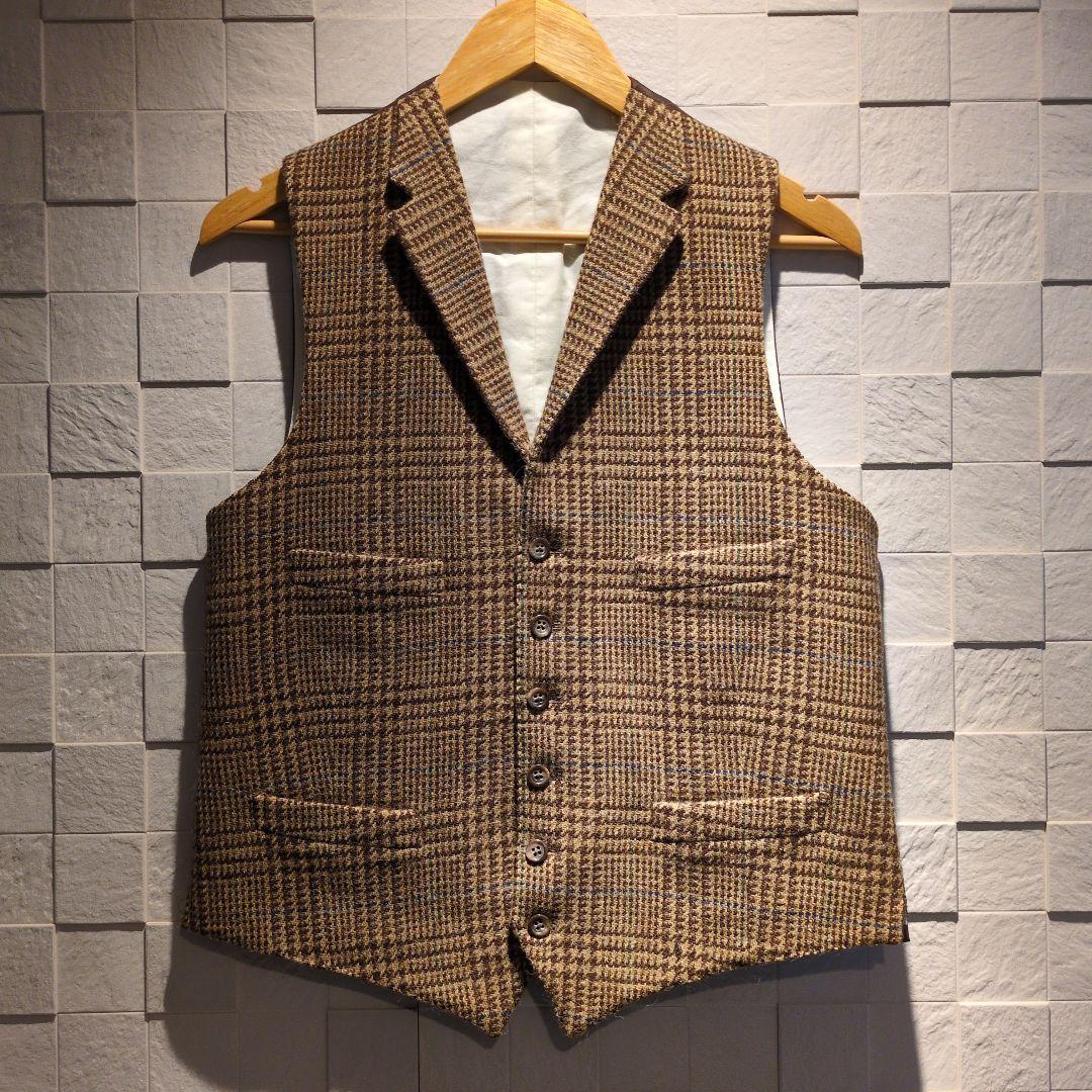 RalphLauren ラルフローレン ベスト　ジレ ツイード チェック柄