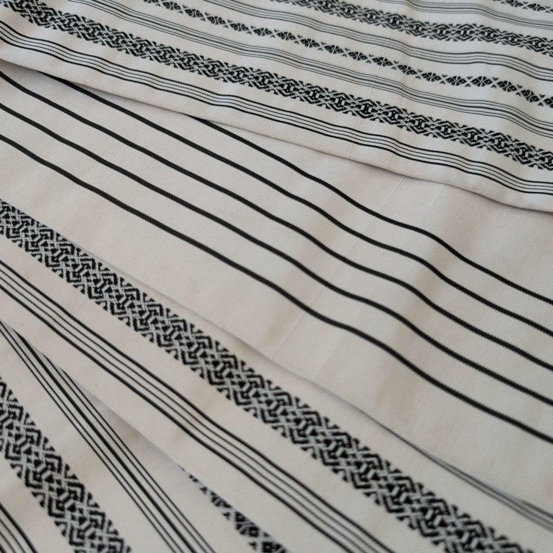 【濃紺】絞り浴衣/献上柄正絹半幅帯　セット