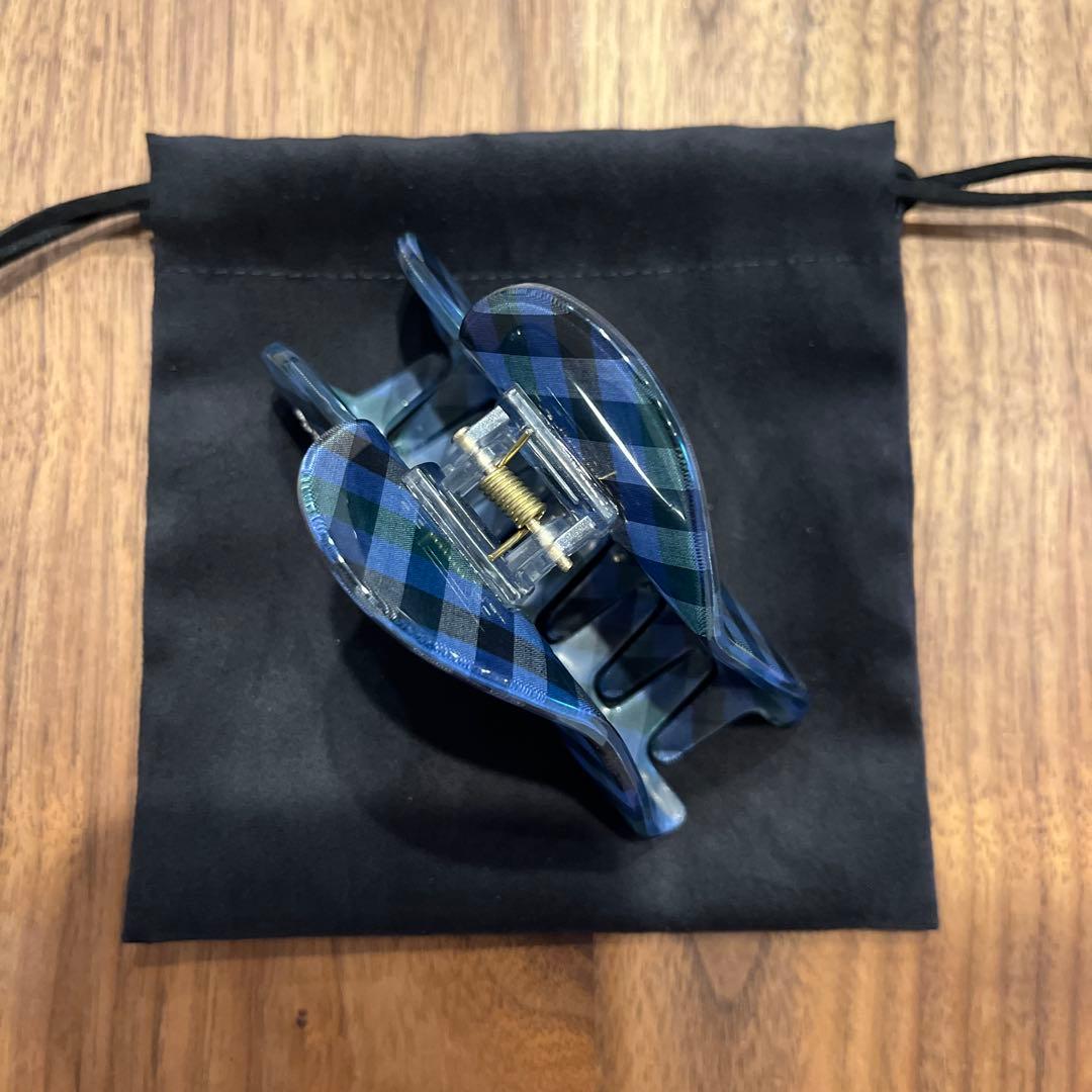 familiar　ヘアクリップ　青