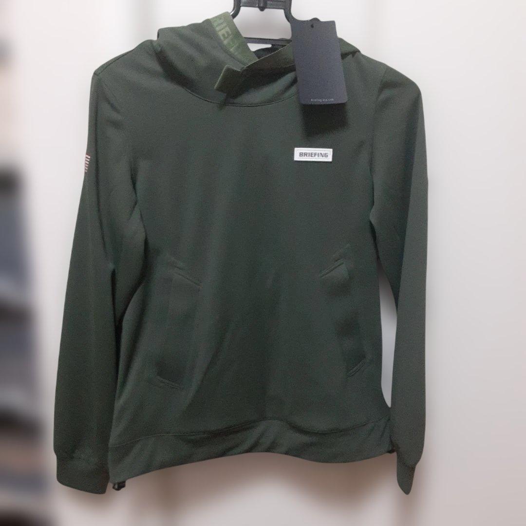 新品　BRIEFING フード付きパーカー オリーブグリーンXS