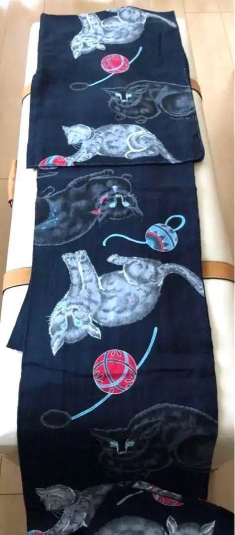 猫柄の浴衣　岡重　新品・未使用品
