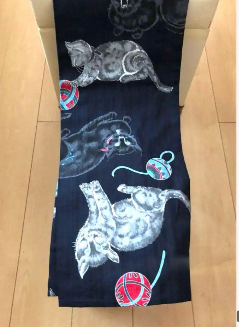 猫柄の浴衣　岡重　新品・未使用品