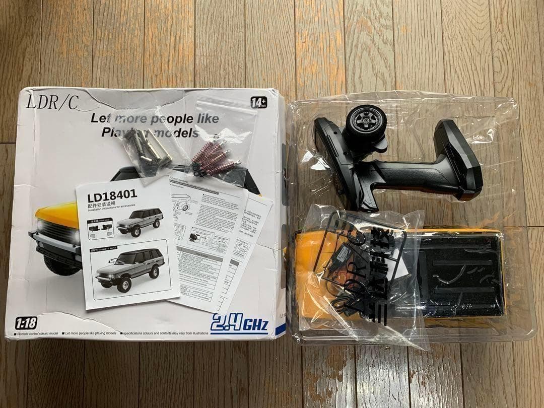 新製品 LD R/C レンジローバー モデル イエロー オプションパーツ付き