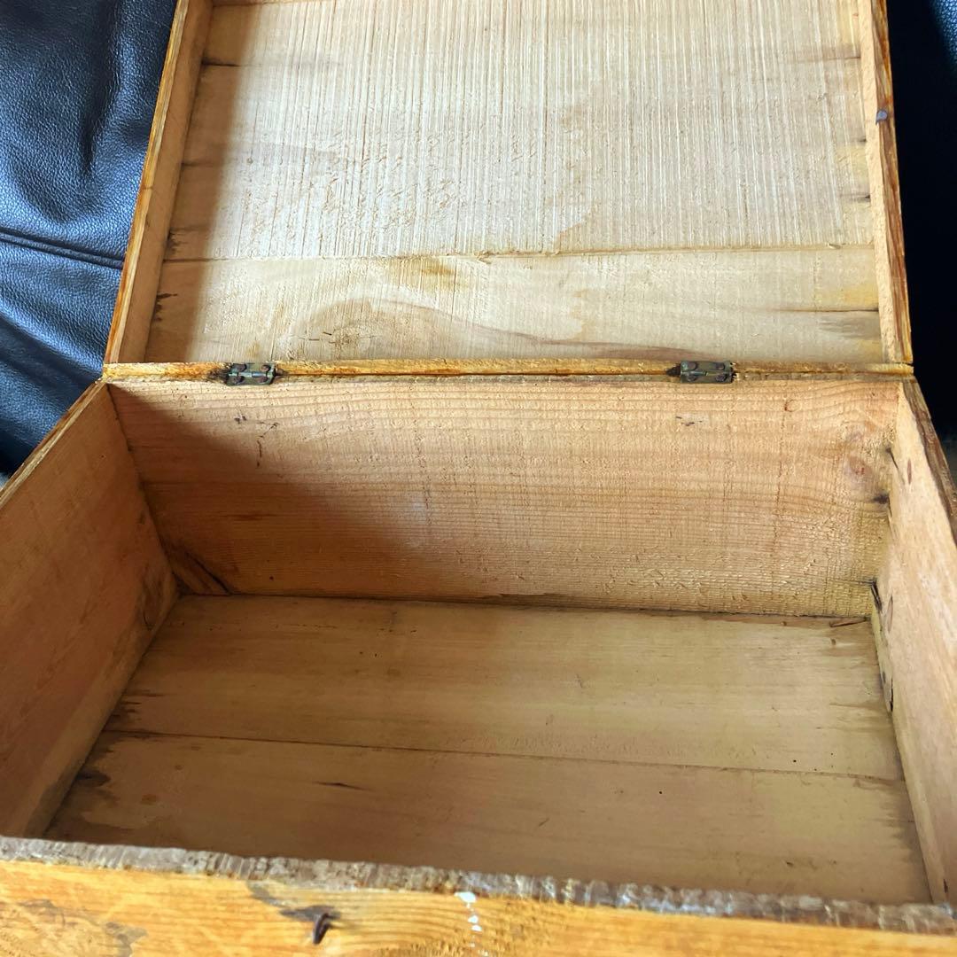 フランスアンティーク猫の木箱　フランスアンティーク猫の箱