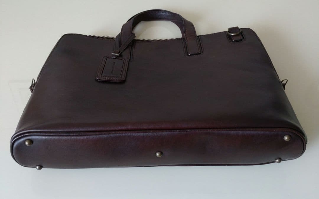 MOTHERHOUSEダークブラウン レザー ビジネスバッグ