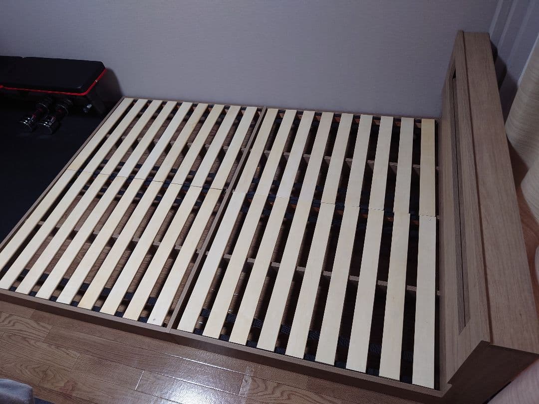 [中古品]RASIK CONCASA ダブルサイズ ローベッドフレーム