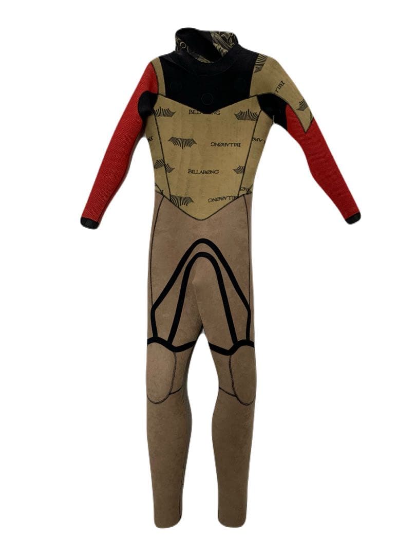 【3点セット】ビラボン 保温性抜群5㎜ セミドライスーツ サーフブーツ&ポンチョ