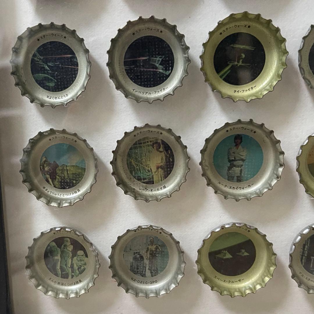 スターウォーズ コカコーラ 王冠 キャップ まとめ売り 額縁付き