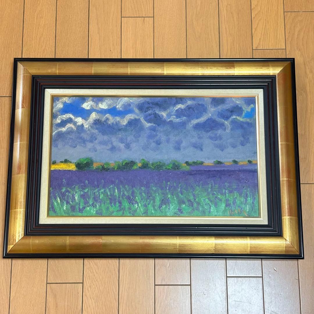 堀田高 油彩 油絵 風景画 アート 芸術 額装 油彩 油絵