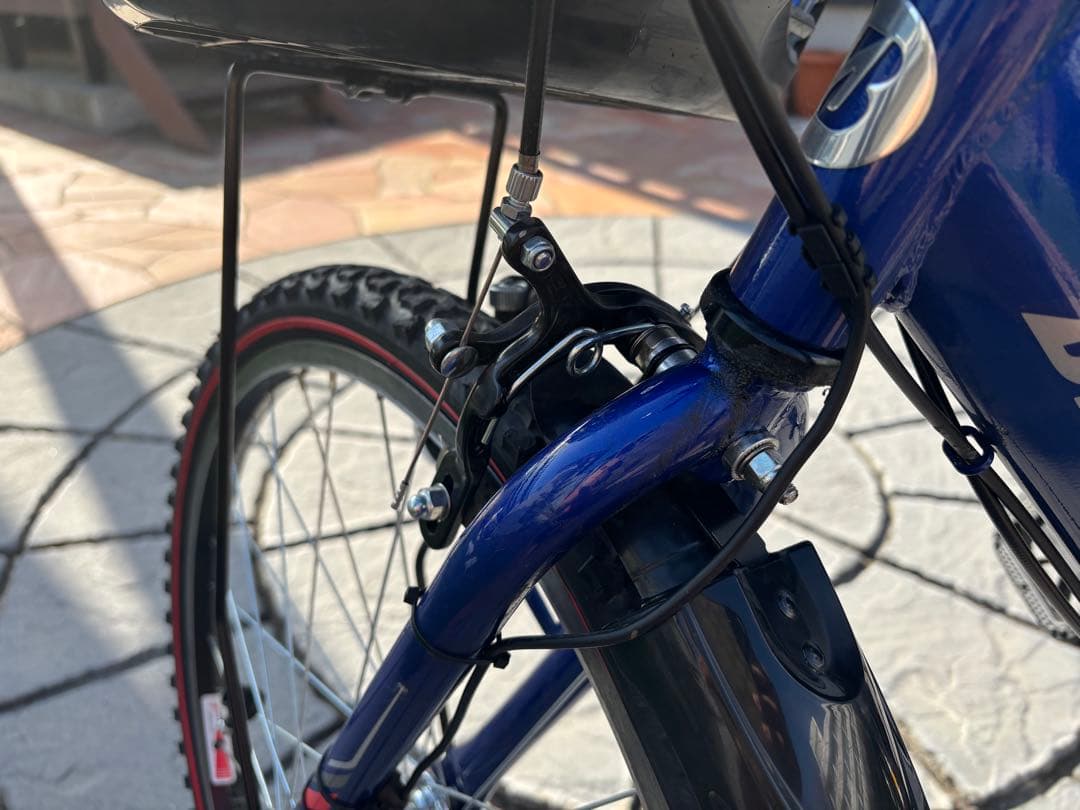 BRIDGESTONE24インチ　キッズサイクル青　直接受け渡し