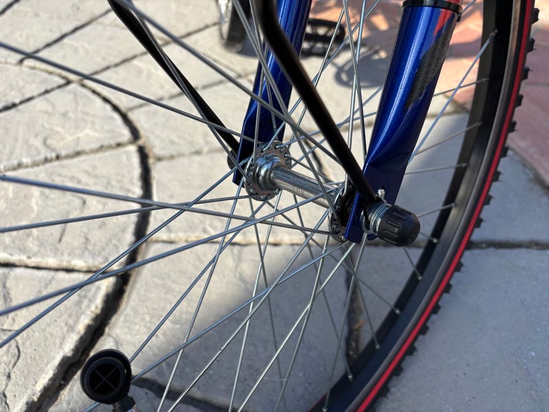 BRIDGESTONE24インチ　キッズサイクル青　直接受け渡し