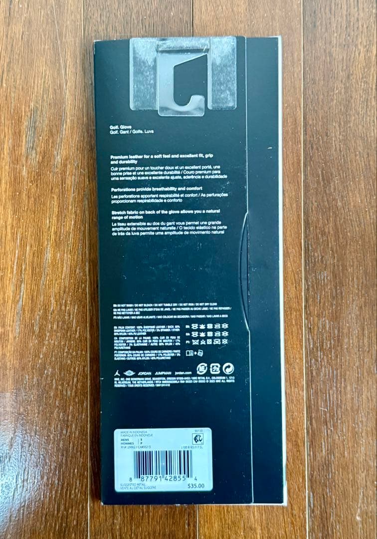 Jordan Tour Glove ジョーダンゴルフ　S ブラック