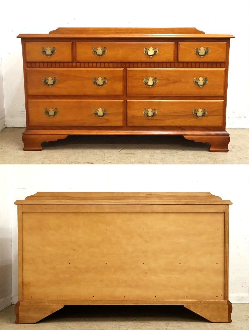 横浜ダニエル◆最高級ドレッサーチェスト・ミラー＆ワイドチェスト 62万