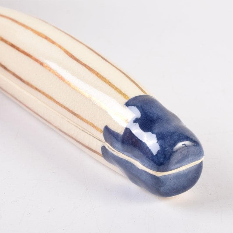 茶道具　栗田焼　岡田佳山作　傘香合　共箱　V　8468