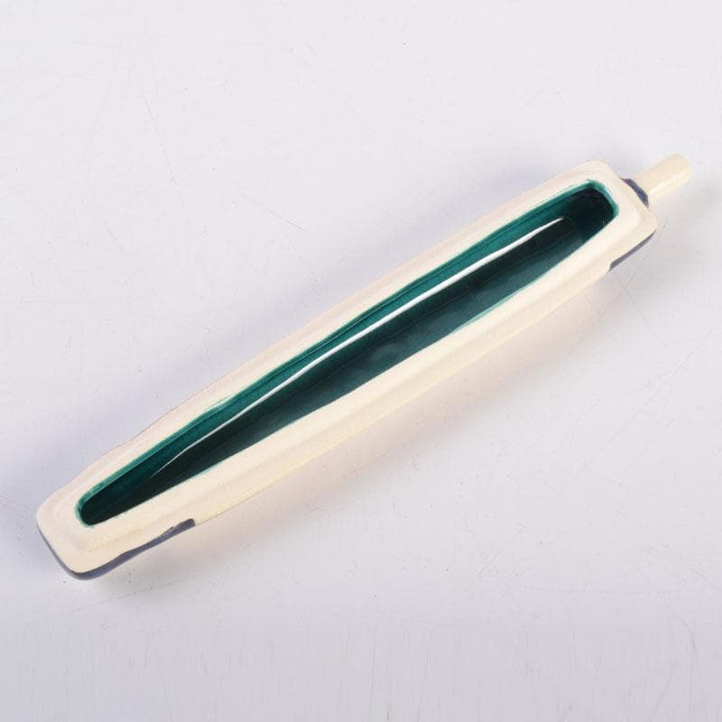 茶道具　栗田焼　岡田佳山作　傘香合　共箱　V　8468