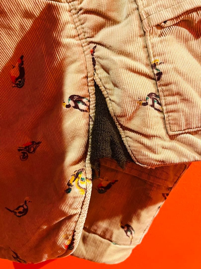 special Duxbak コーデュロイ　総柄　ベスト　vintage 50s