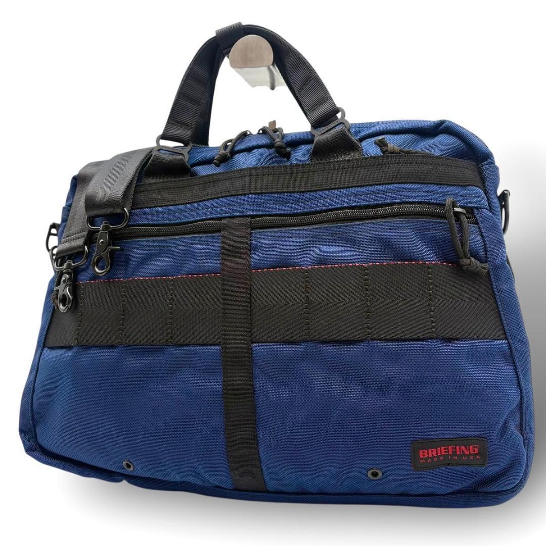 美品 ブリーフィング SL LINER ビジネスバッグ 2way ブルー　A4
