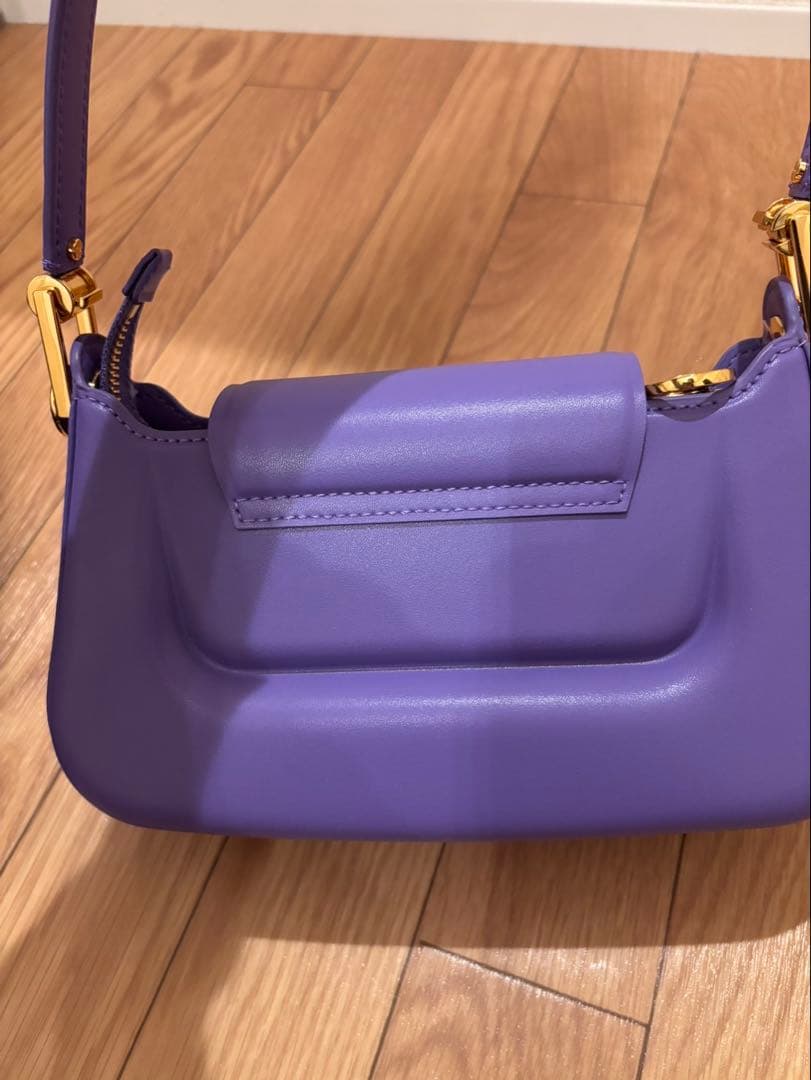 Charles & Keith チャールズ&キース　パープル ショルダーバッグ