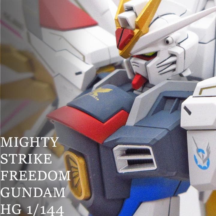 ＨＧ　マイティーストライクフリーダム　ガンダム　完成品　塗装　プラモデル