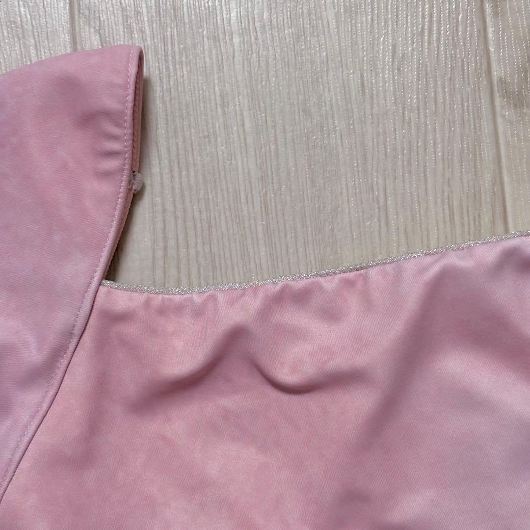 新品　majouet レオタード　ピンク　パープル　半袖　S グラデーション