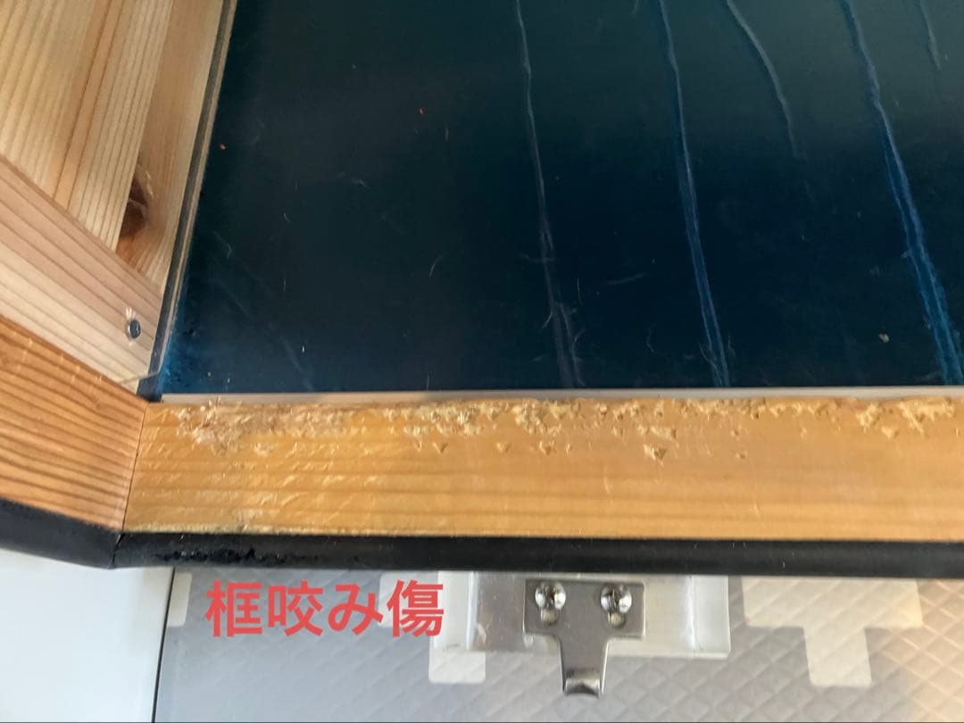 【外観内観は美品】◆咬み傷有り◆防音ケージ　キャスター付き　犬小屋製作工房k