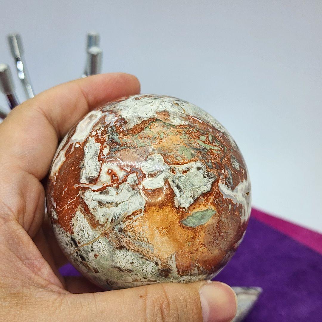 一点物天然石ペアセット クレイジーレースアゲート&マネーアゲート