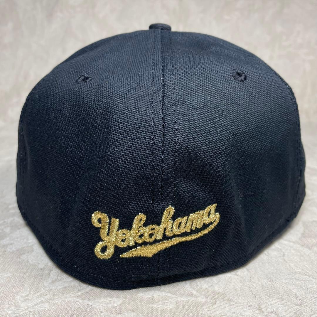 未使用！ 横浜ベイスターズ NEW ERA キャップ 旧ロゴ β ベータ 黒 金