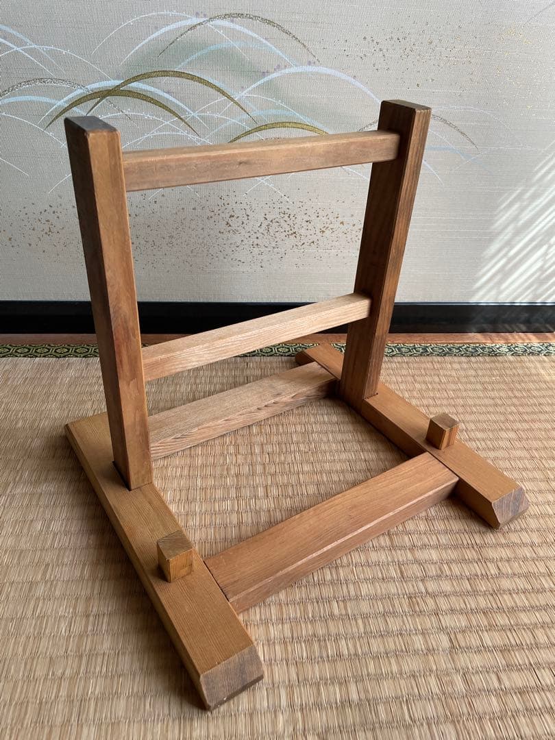 手拭い額縁　壁掛け　立掛け　2way（手拭い付）