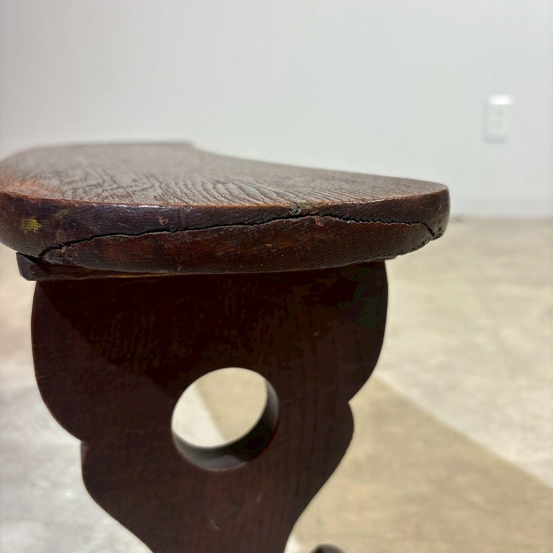 江戸　天然木 脇息 時代 木製 肘置 肘掛 将棋 囲碁 料亭 和家具 旧家蔵出