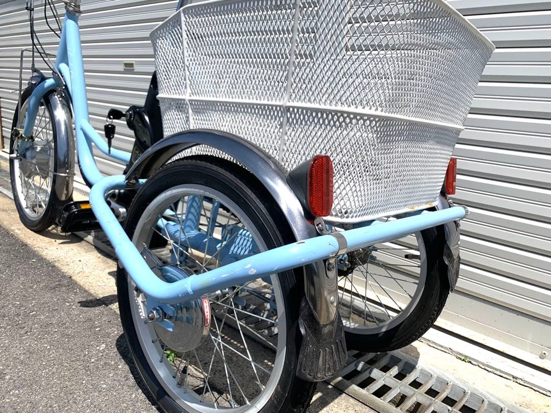 送料無料 電動アシスト三輪自転車 24V10Ah 20-16インチ 動作確認済