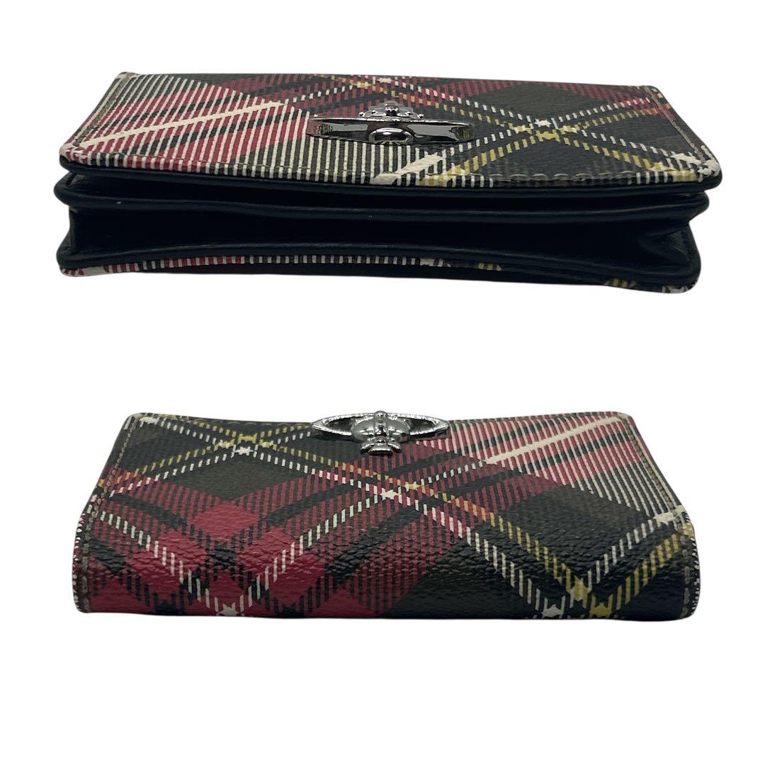 【極美品】ヴィヴィアン カードケース チェック柄 オーブロゴ