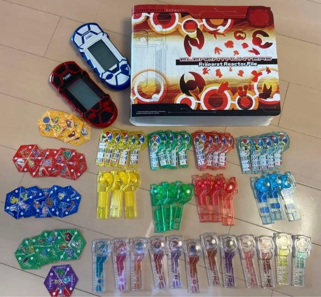 エレメントハンター　エレバイル2種+ホルダー+追加プレパラートA〜D全セット