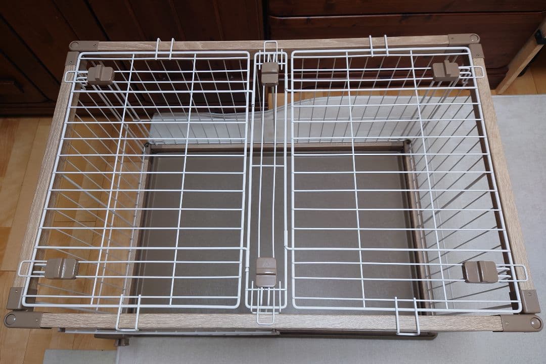 犬用サークル PWSR-960LV ライトナチュラル 屋根付き