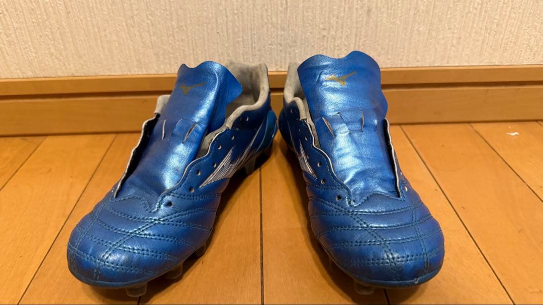 モレリア&モナルシーダ【22㌢】Mizuno サッカースパイク ホワイト/ブルー