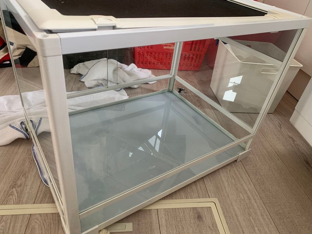 爬虫類、小動物用ケージ 三晃商会 パンテオン ホワイト WH6045