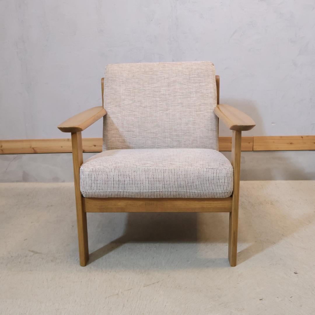 めり カリモク チターノ 1人掛けソファ Ｗ1310 シングルソファ