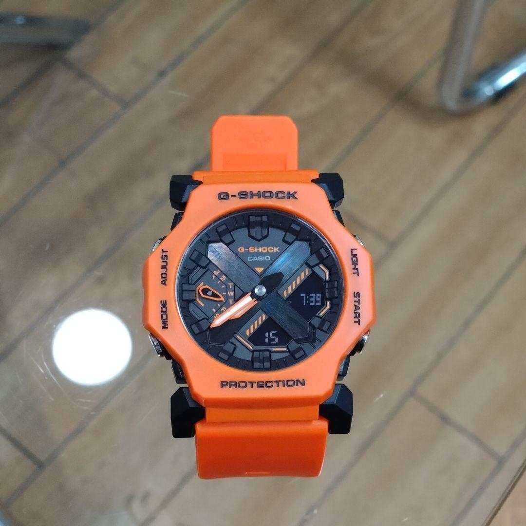 【極美品】CASIO　G-SHOCK　GA-2300FL レスキューオレンジ