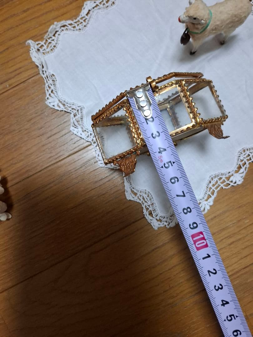 アンティーク雑貨★グローブドマリエ★ガラスケース★小物入れ★ミニョネット