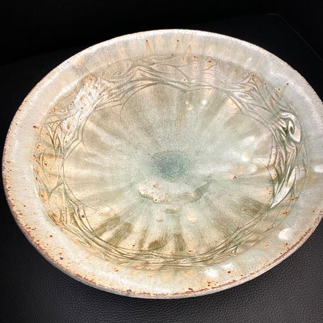 坂口健 白化粧掻落鉢 盛鉢 大皿 25cm 皿 器 作家もの 作陶展