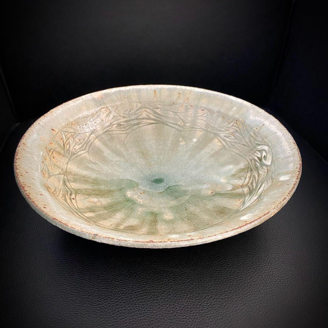 坂口健 白化粧掻落鉢 盛鉢 大皿 25cm 皿 器 作家もの 作陶展