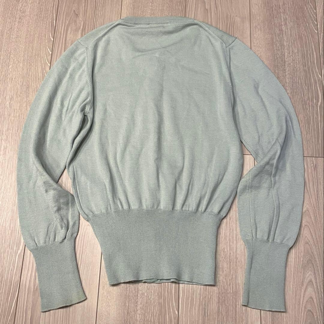 ヴィヴィアンウエストウッド レッドレーベル オーブ刺繍カーディガン ミント M