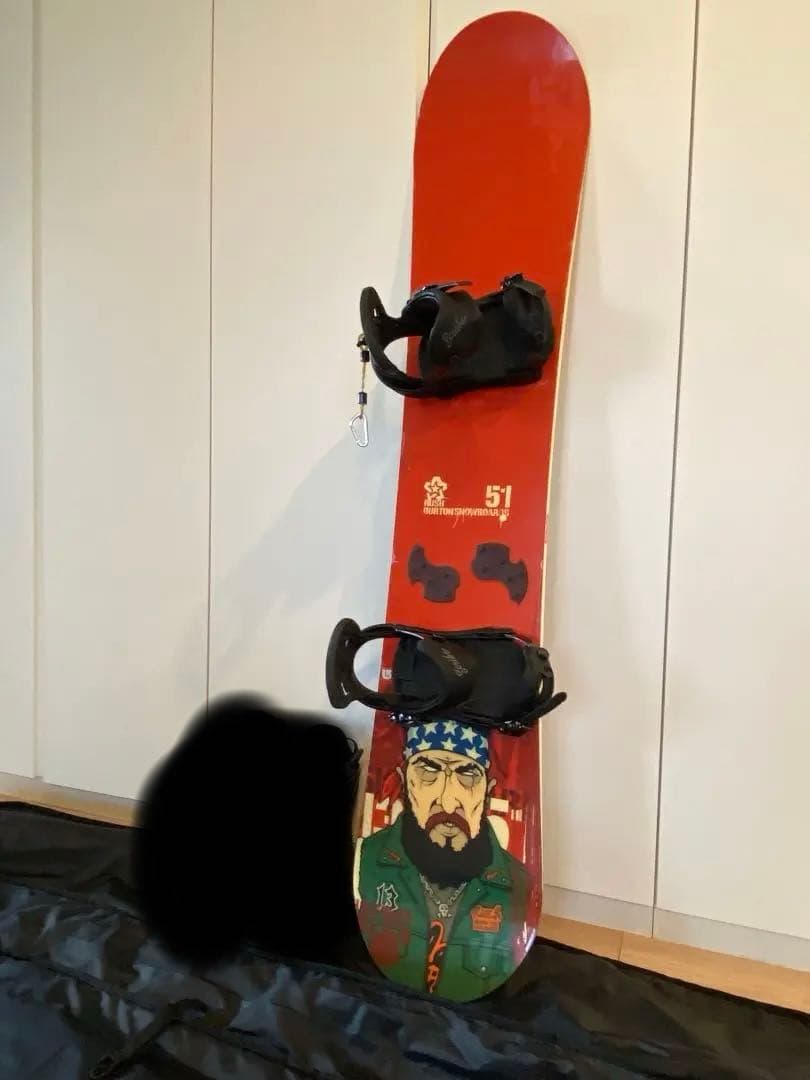 BURTON スノーボード151 ビンディング　リーシュコード　ケースセット