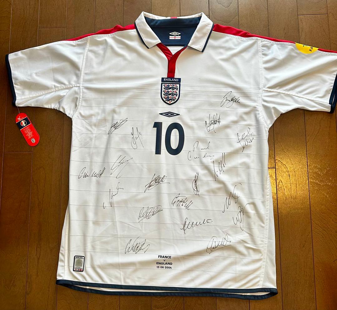 ぐてぃ様用EURO2004 イングランドVSフランス イングランド代表サイン入り