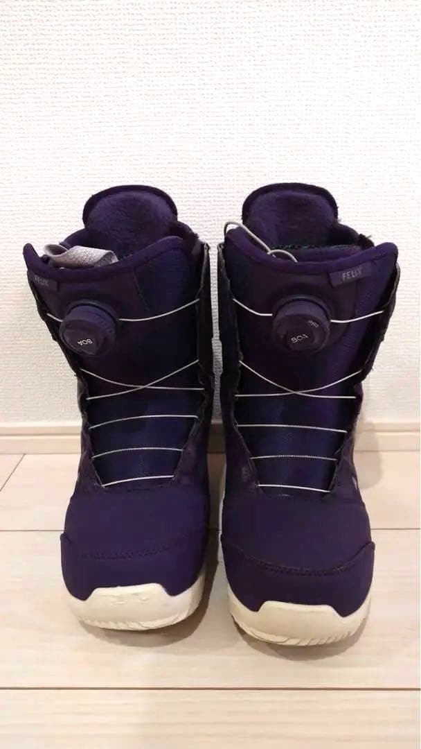 BURTON スノーボードブーツ FELIX ダブル BOA 22.5 キッズ可
