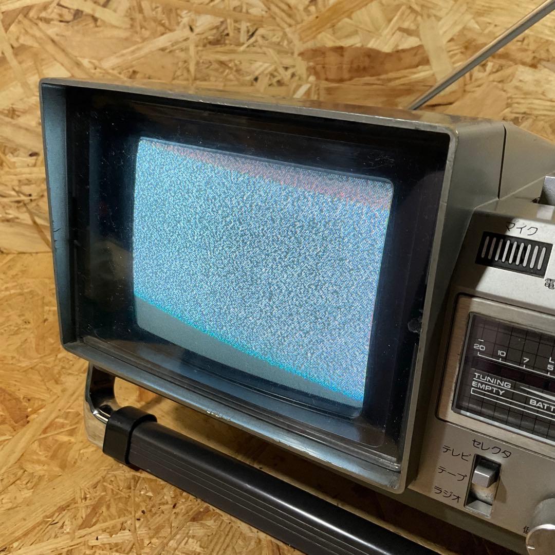 National TH6-X30 1980年製 ブラウン管TV付ラジカセ 動作品
