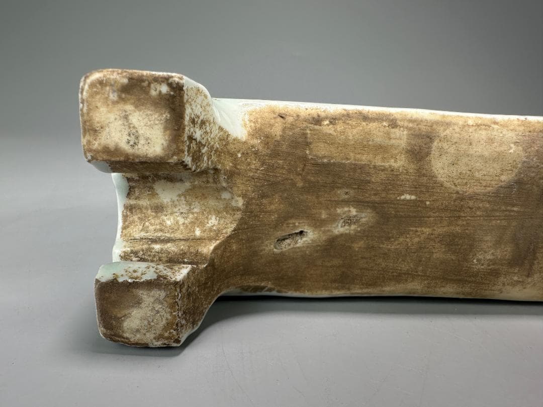 中国美術　明〜清時代　青花龍文硯屏　置物　時代　古物　唐物